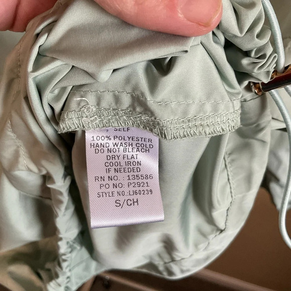 Main Strip Womens Pull Over Rain Jacket Size Small- Light Green - Picture 6 of 6